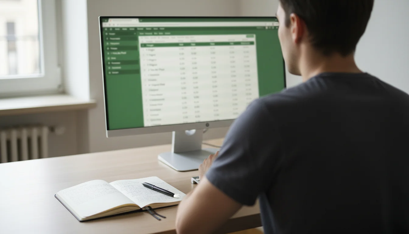 Persona analizando cuotas de apuestas de ciclismo en una pantalla de ordenador con datos de corredores